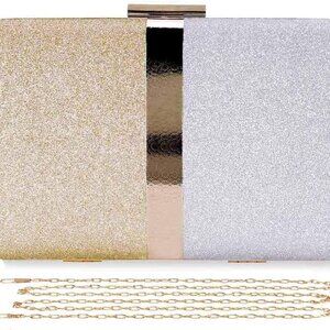 Glitter Clutch Purse for Women Wedding Evening Bag Sparkle Formal Bridal Purse L